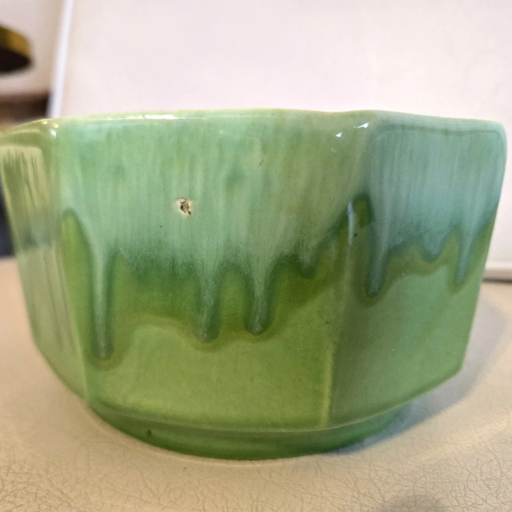 Vintage Green Blue Ceramic USA Pottery - Picture 4 of 6